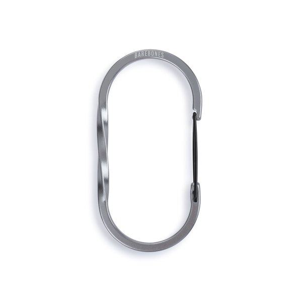 Barebones Living Wiregate Carabiner Large - Gunmetal, 3.5 Length, Gunmetal STC-624